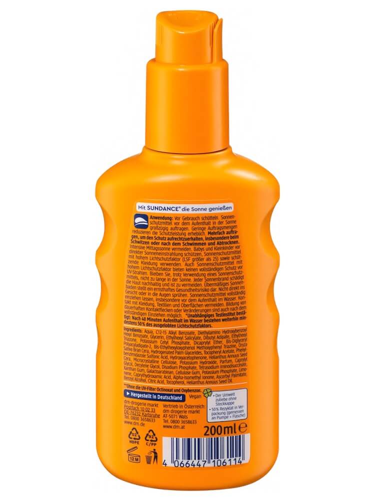 KNC Sundance LSF 50_Dạng xịt 200ml