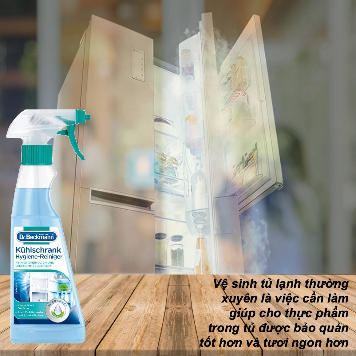 Xịt vệ sinh tủ lạnh Dr Beckmann 250ml