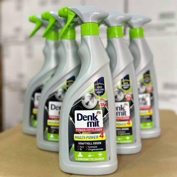 Xịt vệ sinh dầu mỡ nhà bếp đa năng Denkmit Fett 750ml