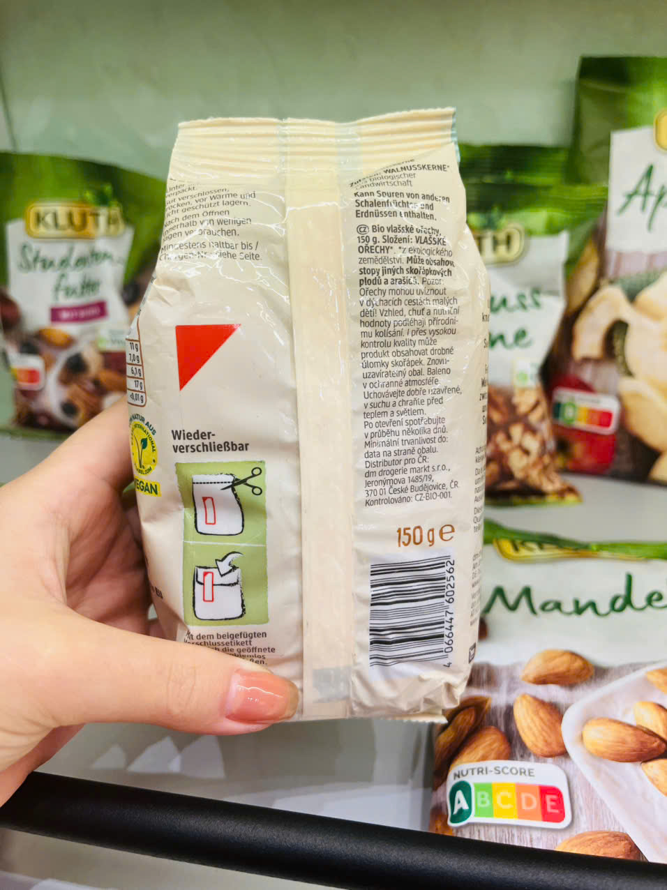Hạt óc chó Bio Walnusskerne 150g