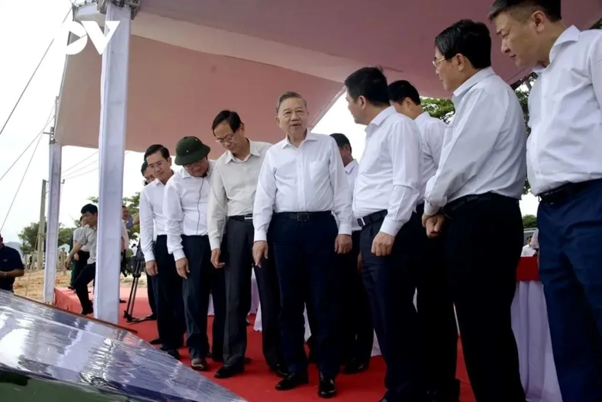 Tổng Bí thư Tô Lâm kiểm tra dự án điện hạt nhân Ninh Thuận