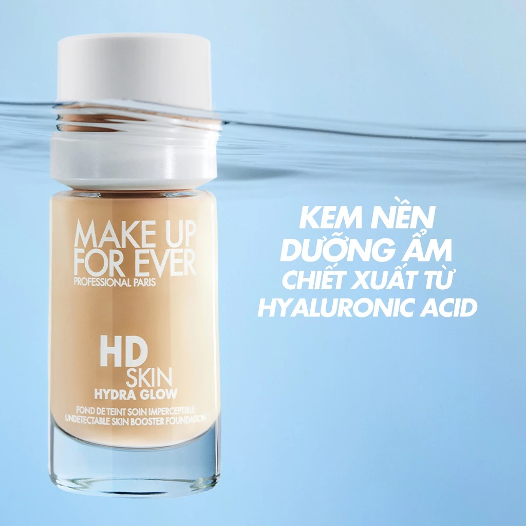Kem Nền Căng Bóng Make Up For Ever HD Skin Hydra Glow 30ml