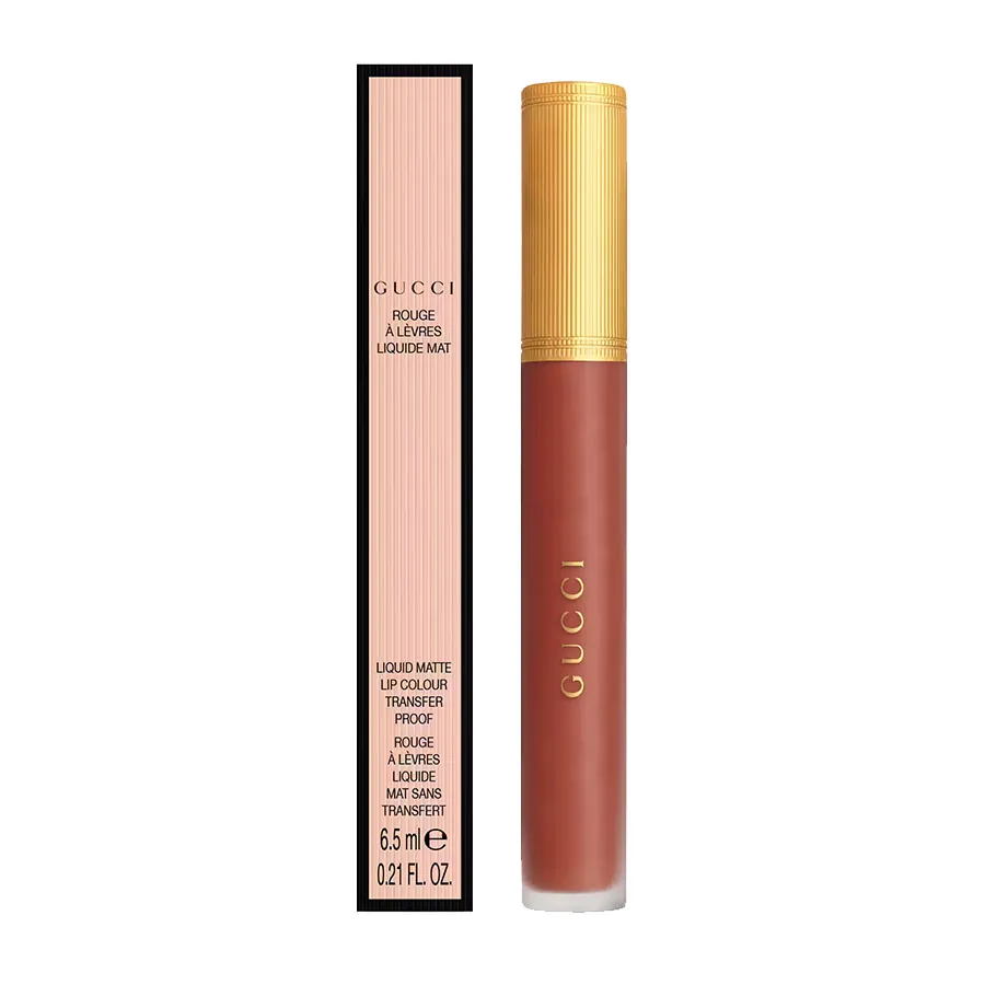 Son Kem Lì Gucci Rouge Liquid Matte 505 Janet Rust (New) – Màu Đỏ Đất
