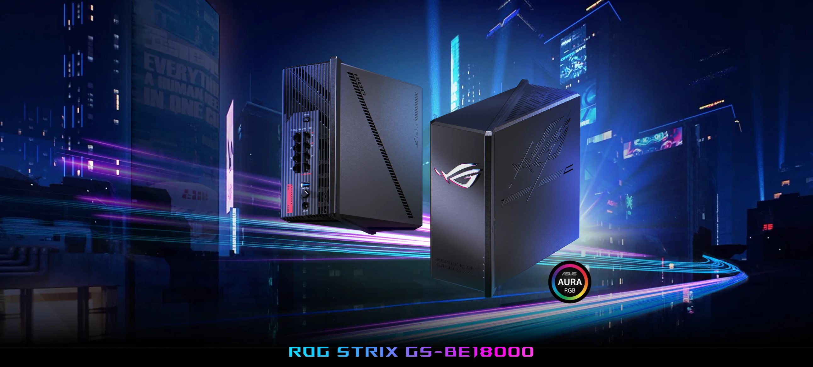 ASUS ROG STRIX GS-BE18000 (Gaming Router) Wifi BE18000 3 băng tần NAVA ...