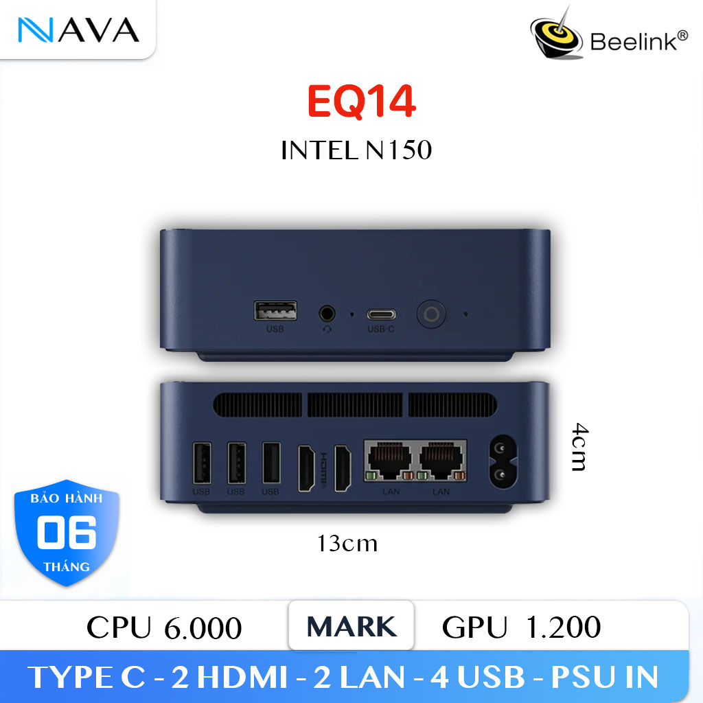 Mini PC Beelink EQ14 - Intel N150 văn phòng