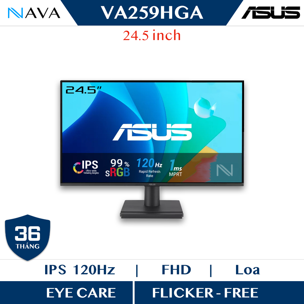 Màn hình ASUS VA259HGA Eye Care 24.5 inch 120Hz