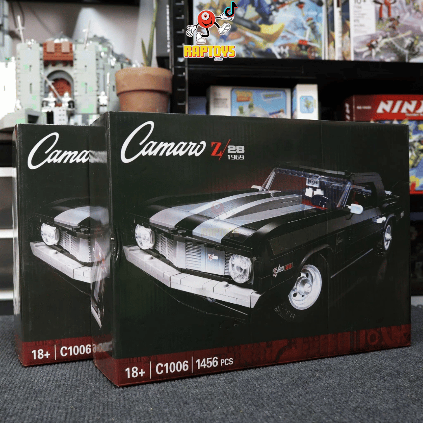 [TECHNIC] Chevrolet Camaro Z28 ĐEN, C1006, 1456 MẢNH GHÉP