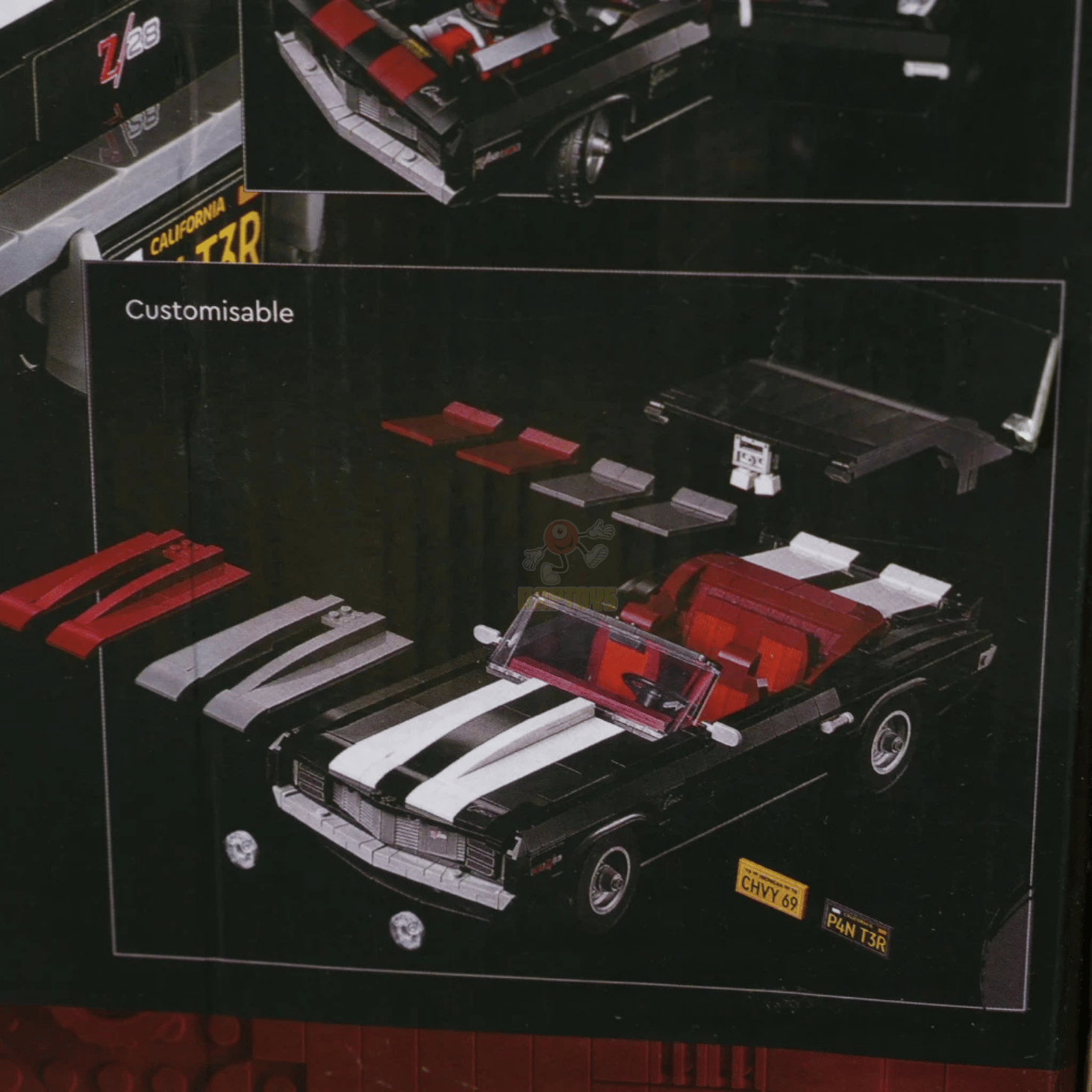 [TECHNIC] Chevrolet Camaro Z28 ĐEN, C1006, 1456 MẢNH GHÉP