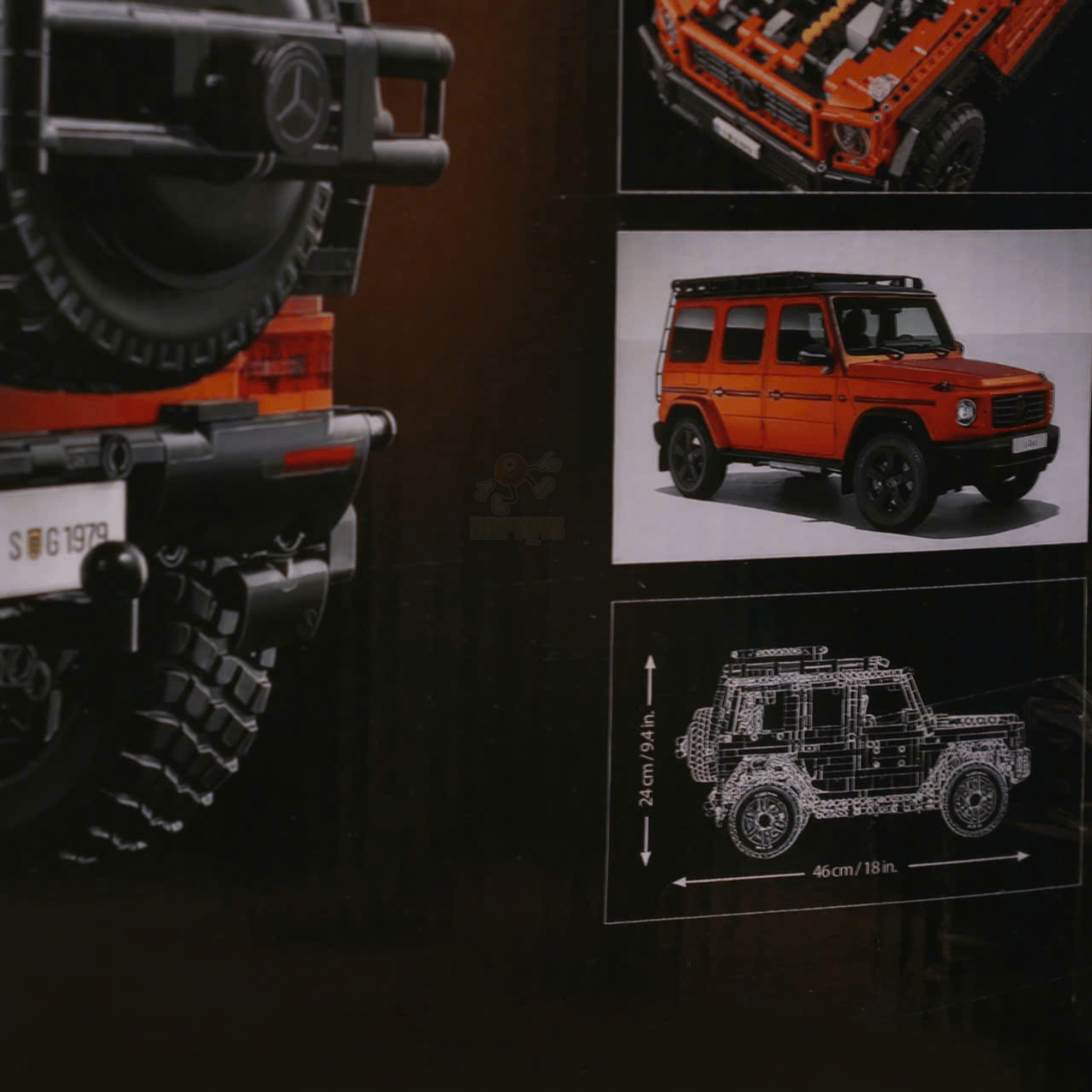 [TECHNIC] Mercedes-Benz G 500 33127, 2991 MẢNH GHÉP