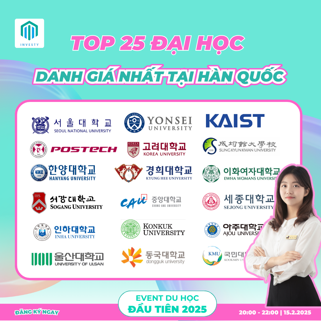 QS RANKING❗️❗️❗️ TOP 43 TRƯỜNG ĐẠI HỌC HÀNG ĐẦU TẠI HÀN QUỐC