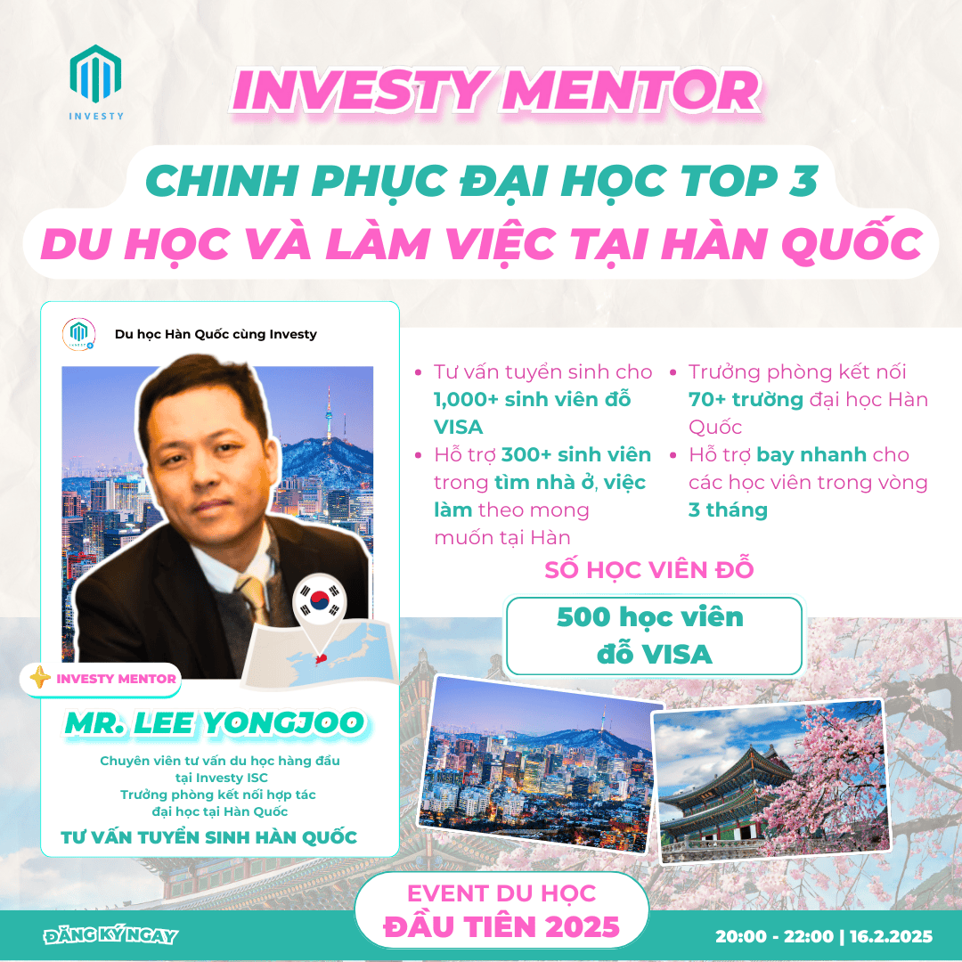 KHÓA HỌC CHINH PHỤC TRƯỜNG TOP 3: “Fast Track to Korea – Dream Big, Start Smart”