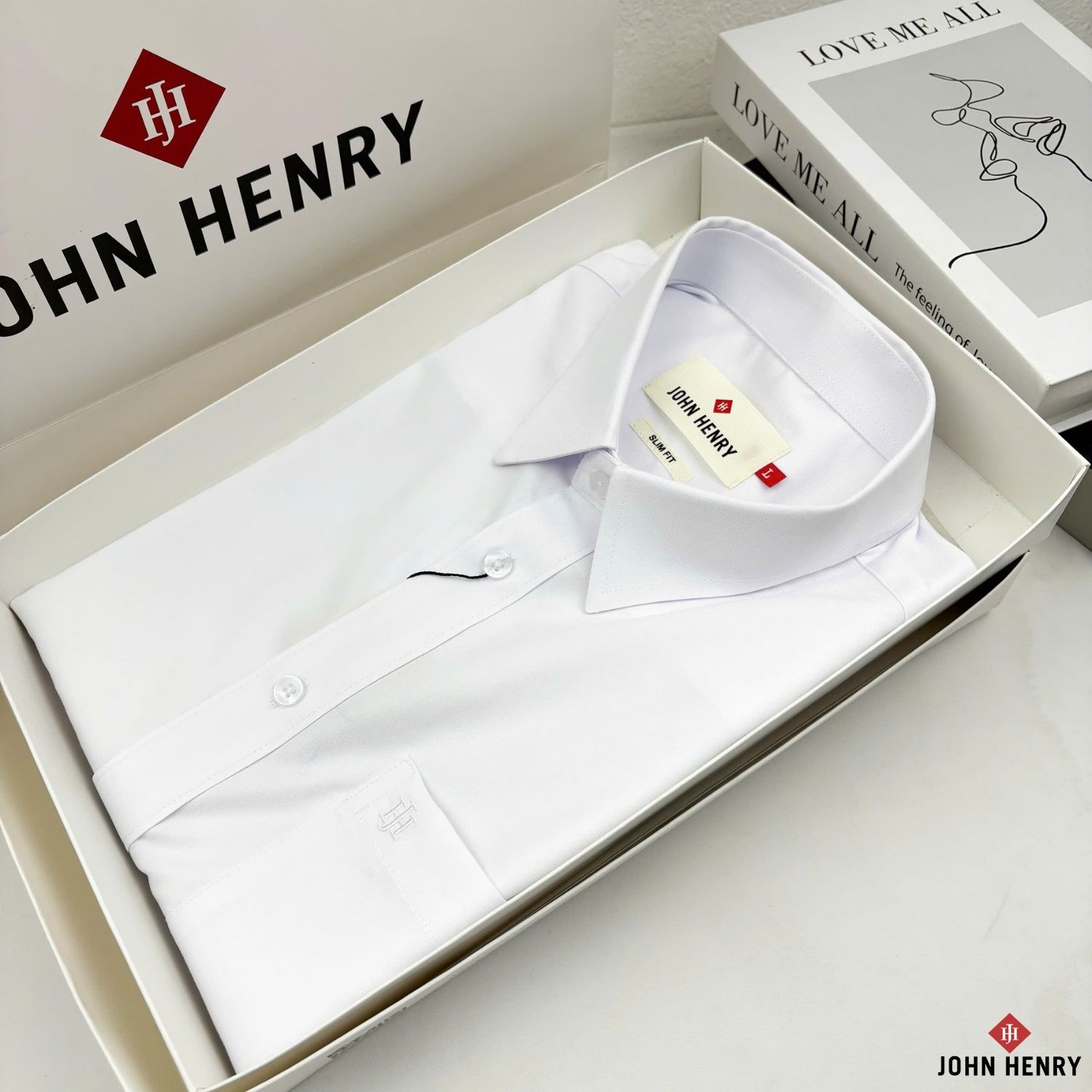 Áo Sơ Mi Nam Tay Ngắn John Henry lịch lãm, thời thượng WS25FH76P-SD