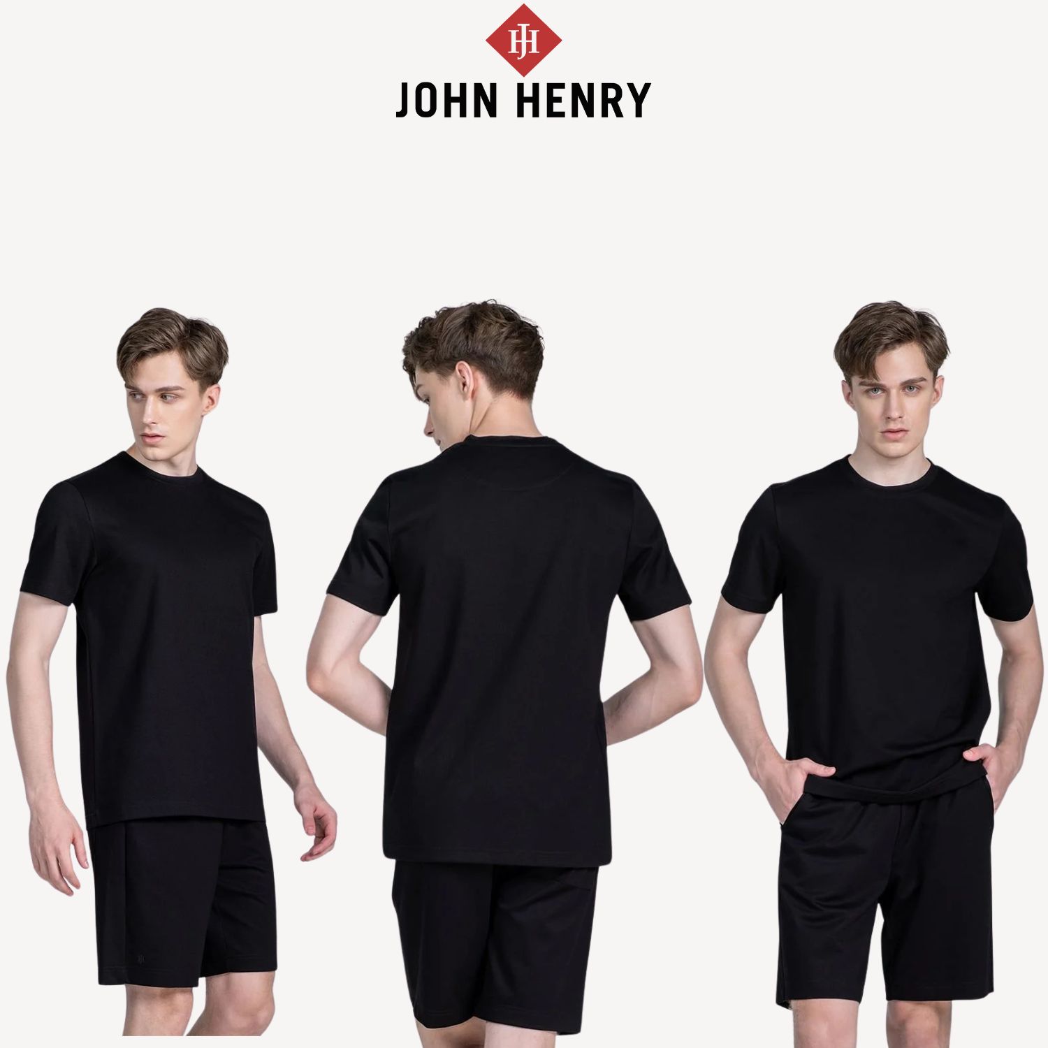 Áo Thun Nam John Henry tay ngắn cổ tròn TS25SS15P-RG