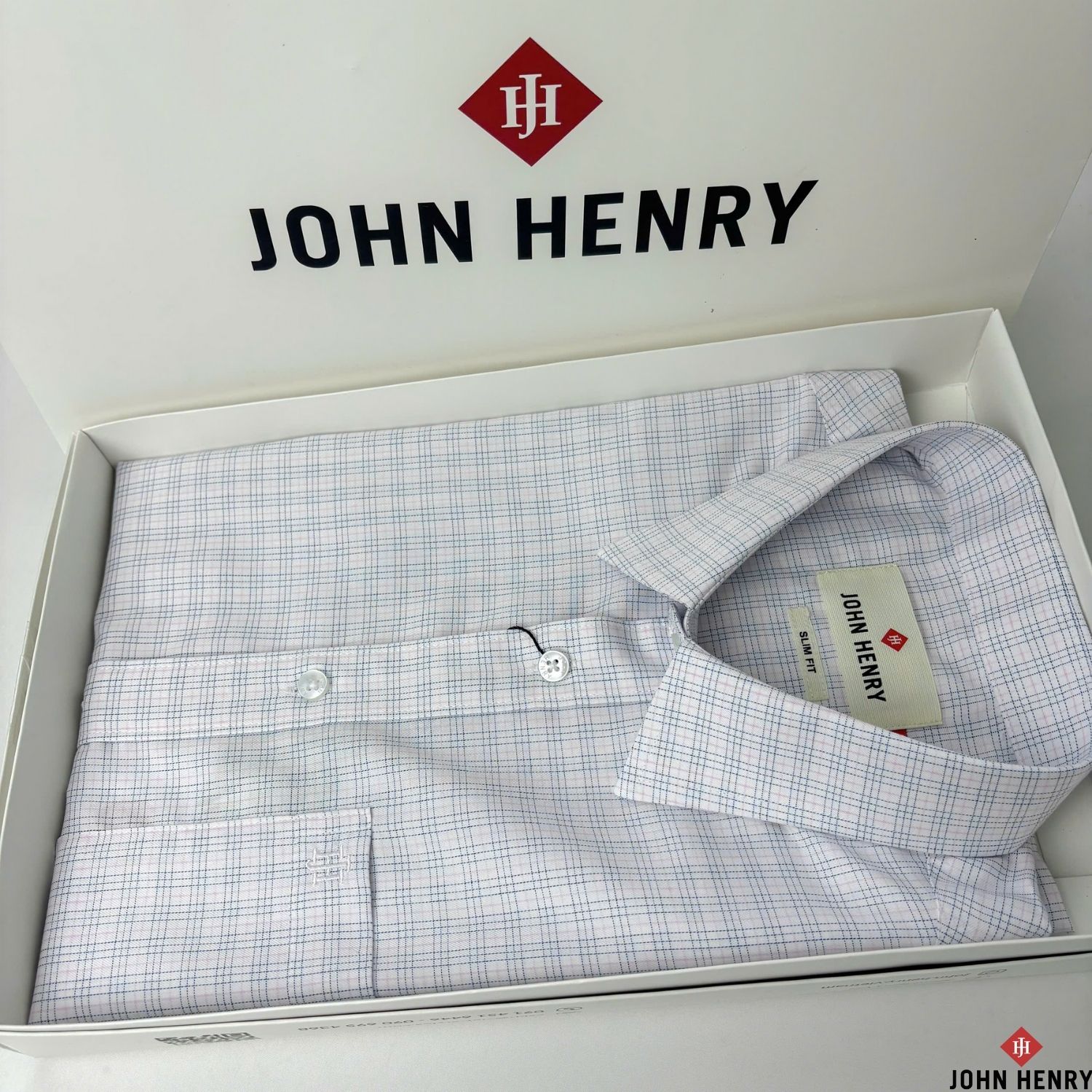Áo Sơ Mi Nam Tay Ngắn John Henry Caro WS25SS32P-SDBB
