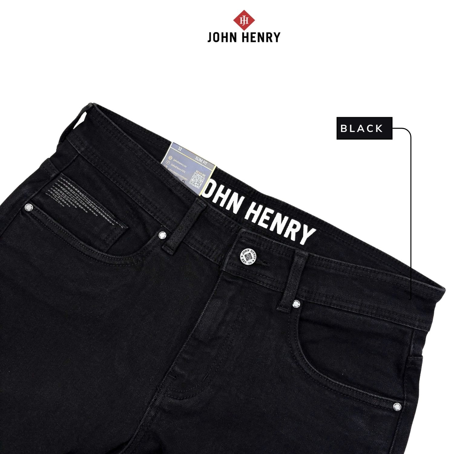 Quần Jeans Nam Form Ôm JN25FH50T-SL