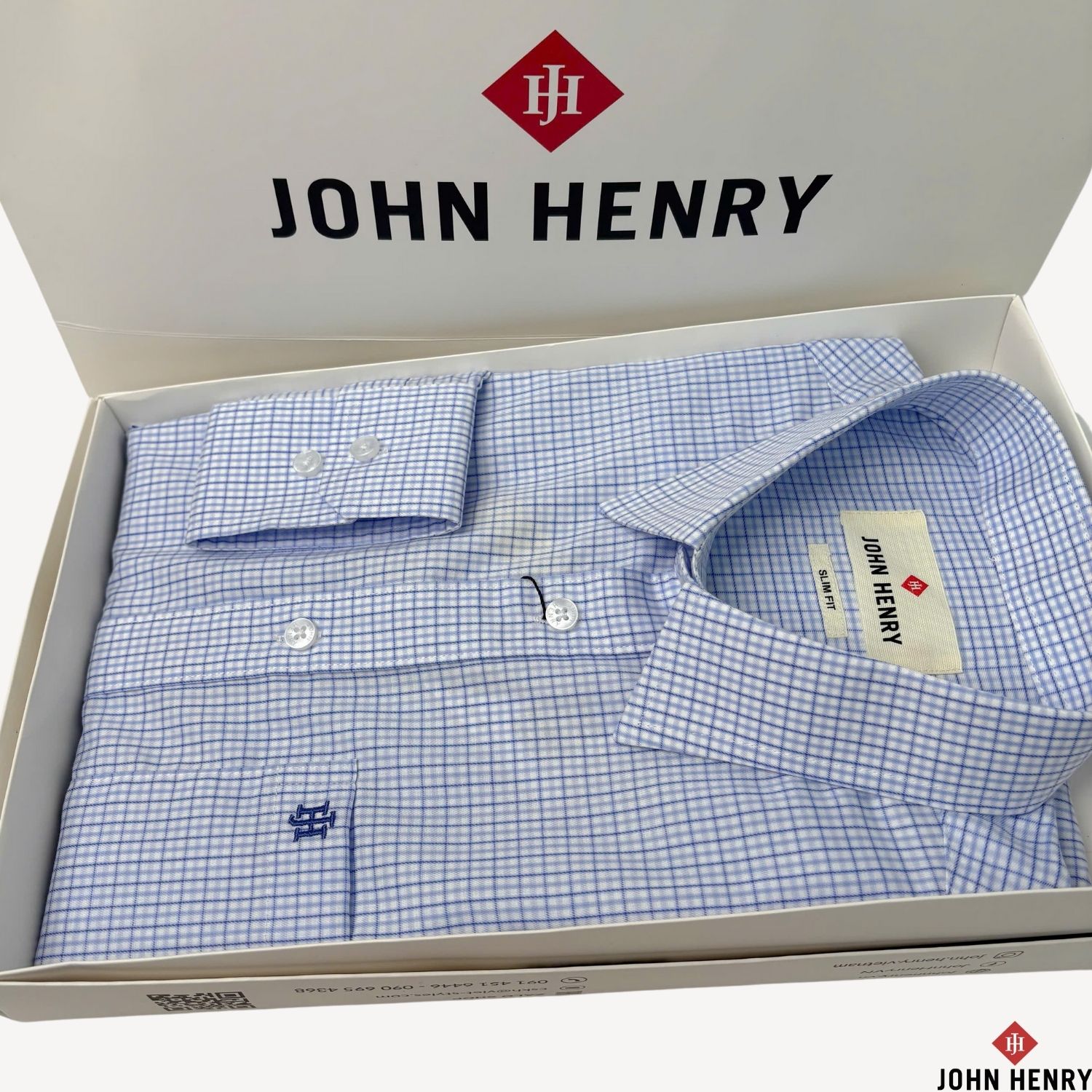 Áo Sơ Mi Nam Tay Ngắn John Henry Caro WS25SS61T-LD