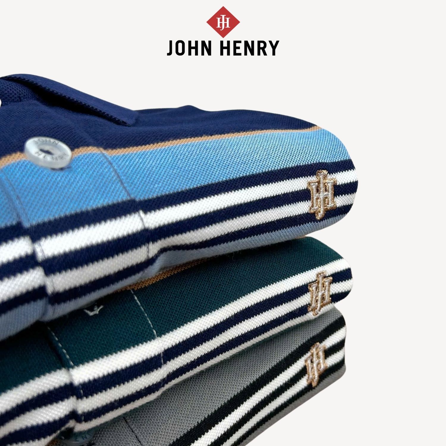 Áo Polo Nam Ngắn Tay John Henry Form Vừa KS25SS20P-SC