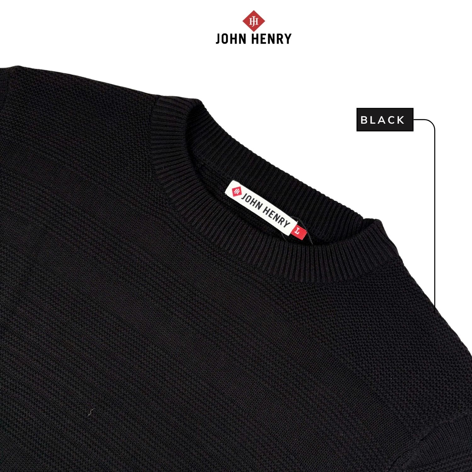 Áo Len Nam Cổ Tròn Tay Ngắn SW25FH08P-LB