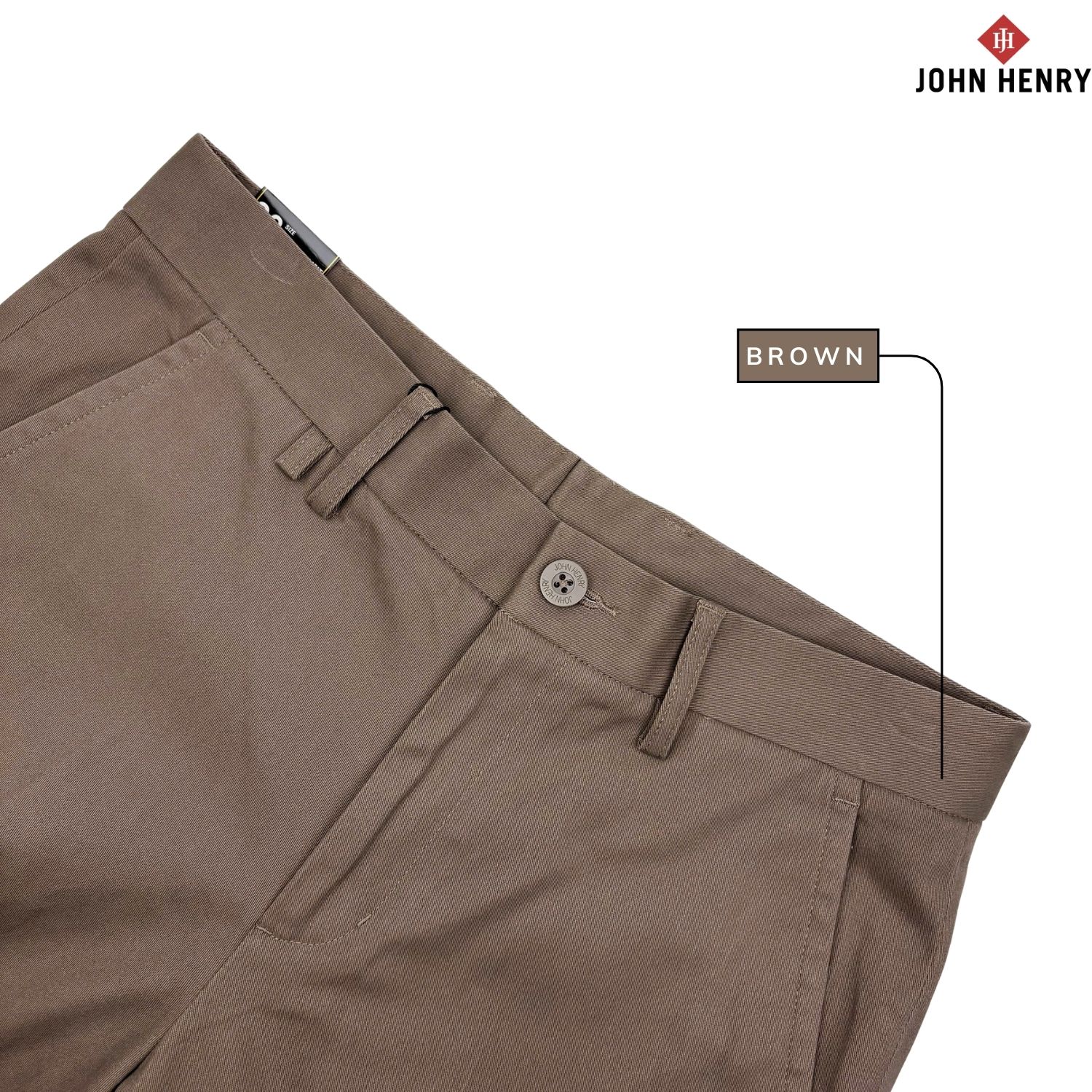 Quần Kaki Nam John Henry KP25FH16T-NMSL - Slim Fit - Form Ôm