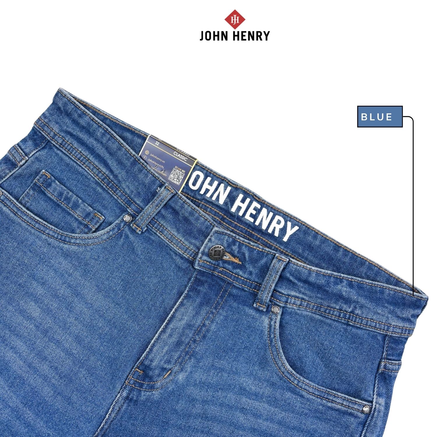 Quần Jean Dài Nam Form Rộng Trẻ trung, năng động JN26SS08M-CL - Classic