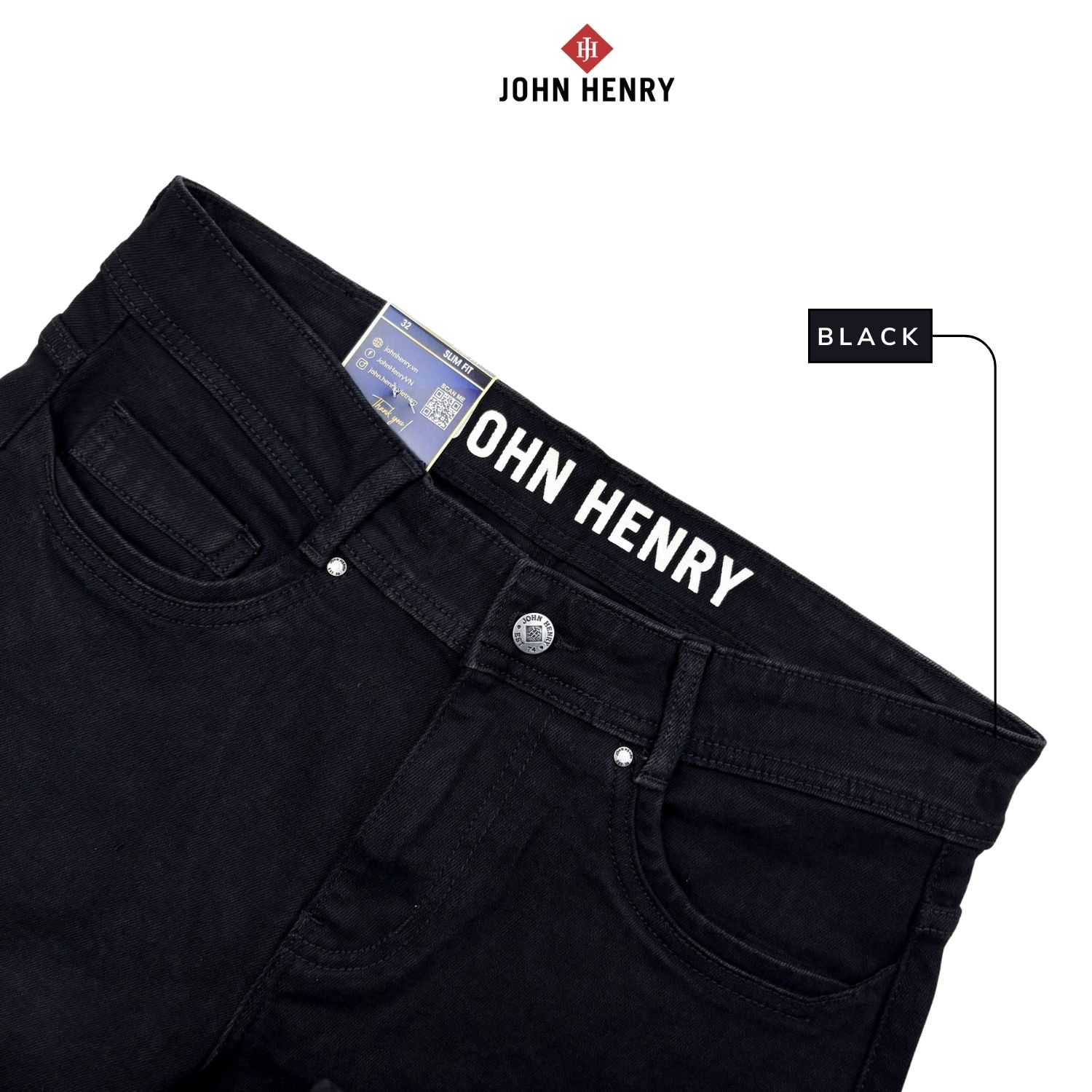 Quần Jeans Nam Form Ôm JN26SS03P-SL