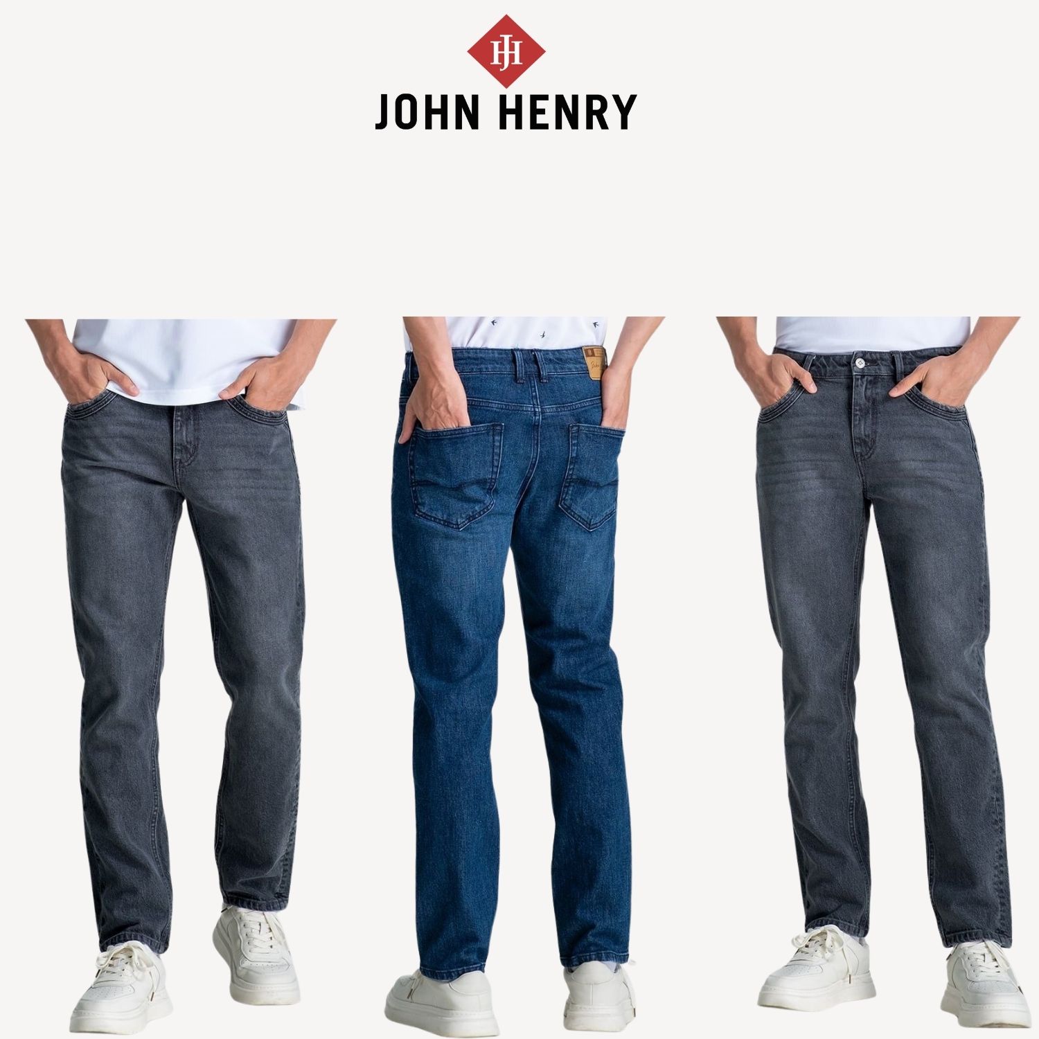 Quần Jeans Nam Form Vừa JN25SS33P-RG
