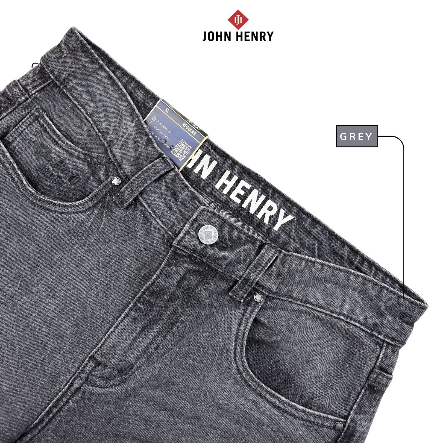 Quần Jeans Nam Form Vừa JN26SS24T-RG