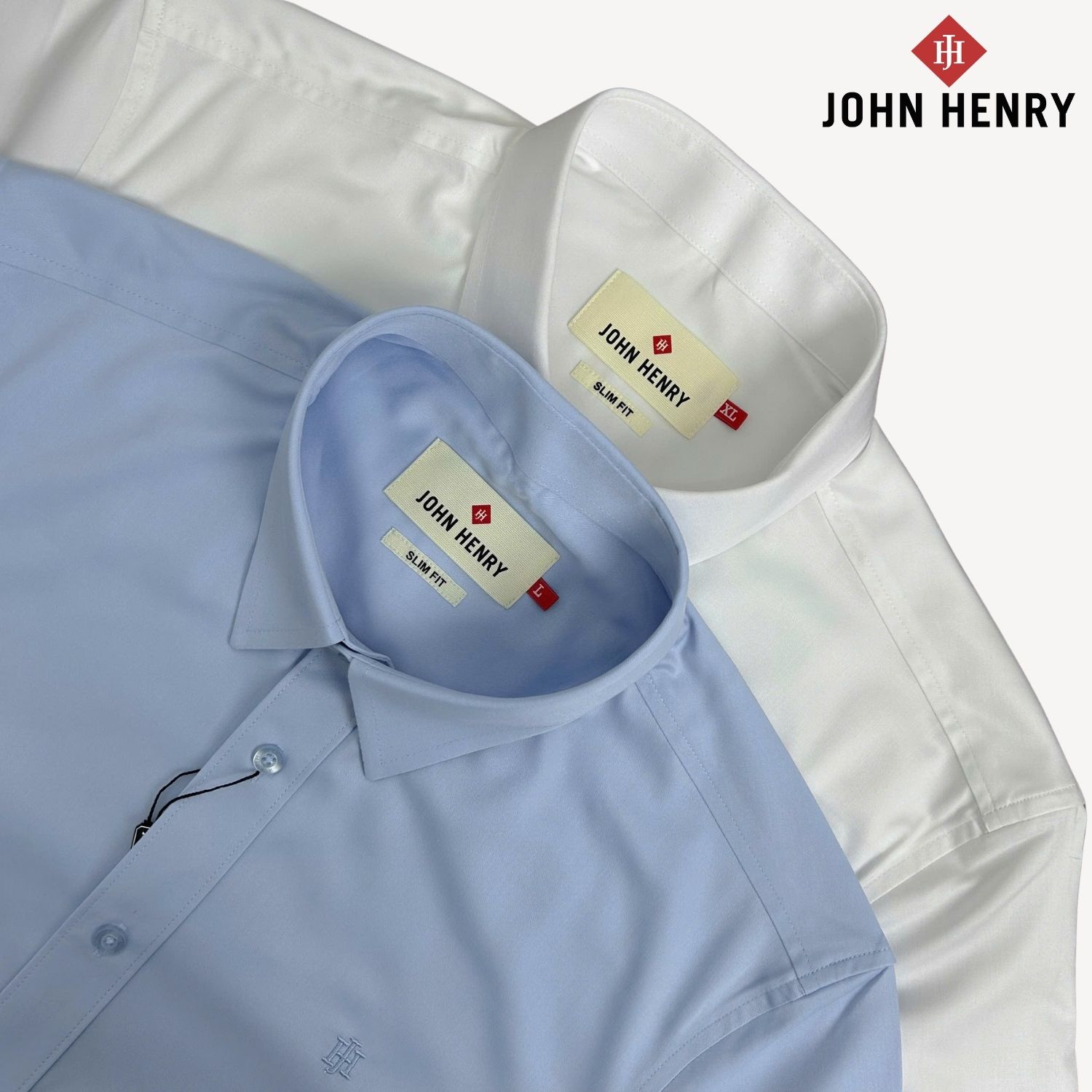Áo Sơ Mi Nam Tay Ngắn John Henry, lịch lãm, thời thượng- WS24ES60C-SDBB