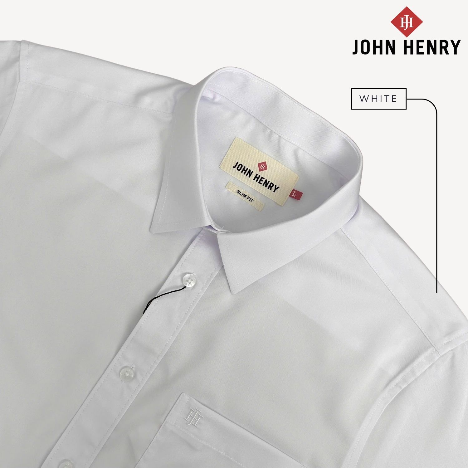 Áo Sơ Mi Nam Tay dài John Henry lịch lãm, thời thượng WS25SS42P-LD