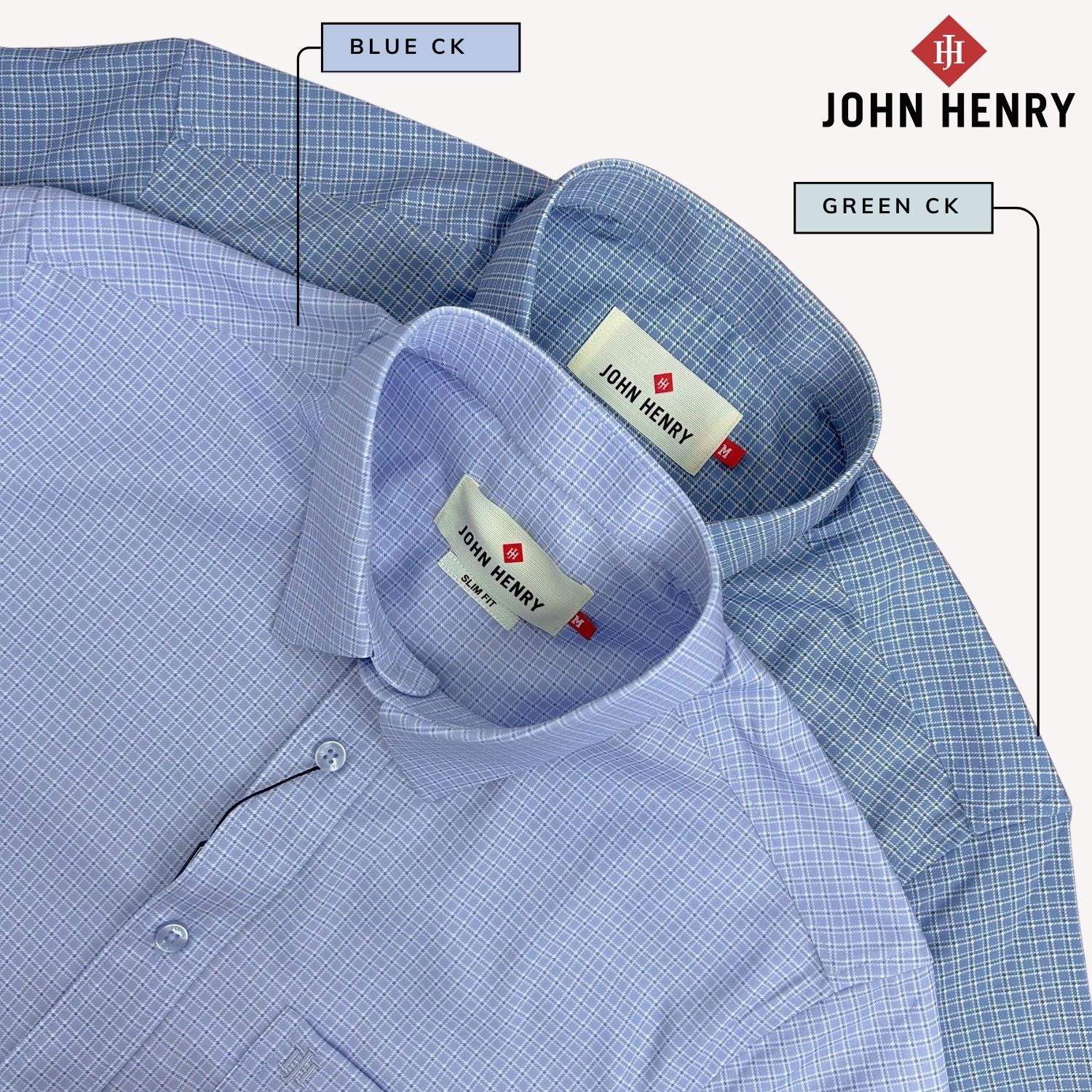 Áo Sơ Mi Tay Dài John Henry Caro WS25SS22C-LDBB