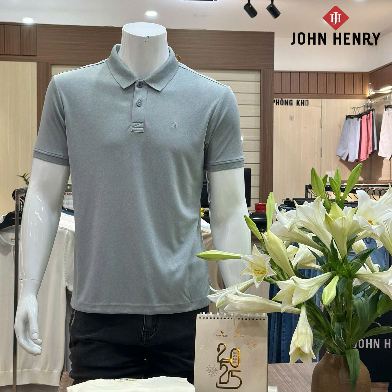 Áo Polo Form Vừa Tay Ngắn KS25ES28T-SCCA