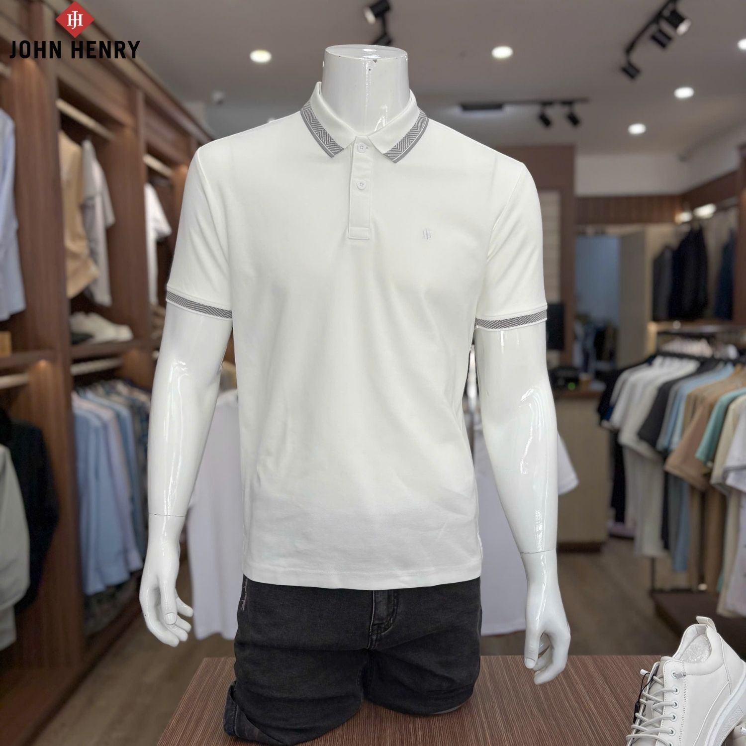 Áo Polo Nam Ngắn Tay John Henry  Form Vừa KS25SS15C-SC