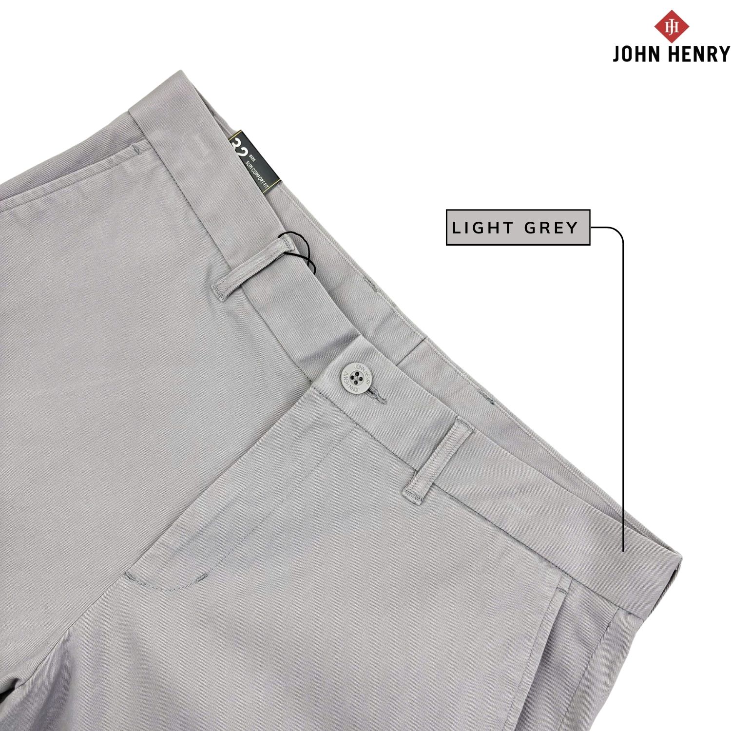 Quần Kaki Nam John Henry KP25SS15P-NMSC - Slim Fit - Form Ôm