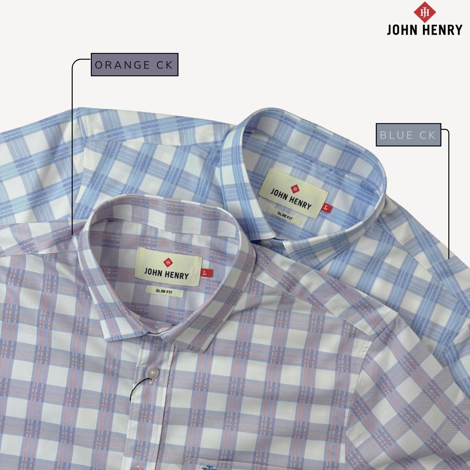 Áo Sơ Mi Nam Tay Ngắn John Henry Caro WS25SS51T-SDBB