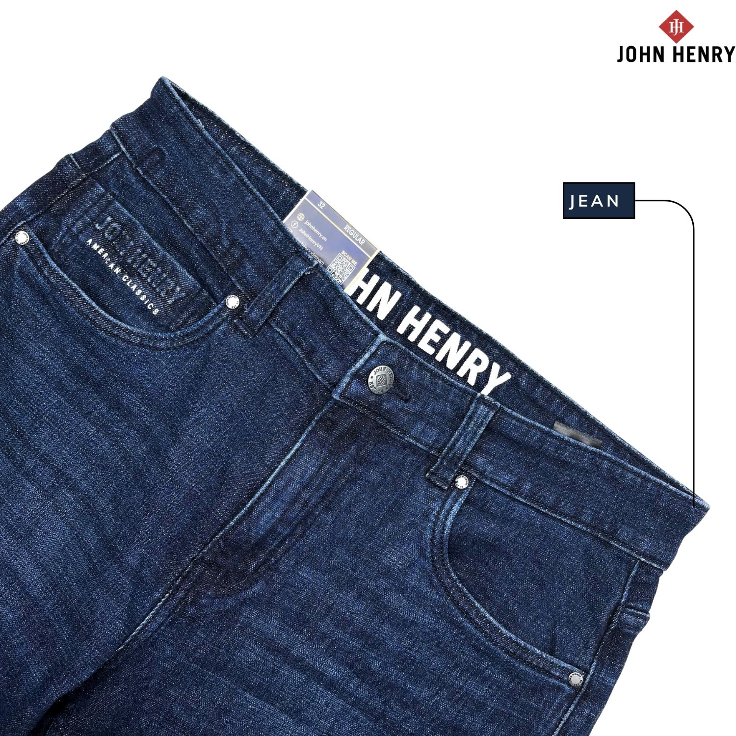 Quần Jeans Nam Form Vừa JN25FH42P-RG