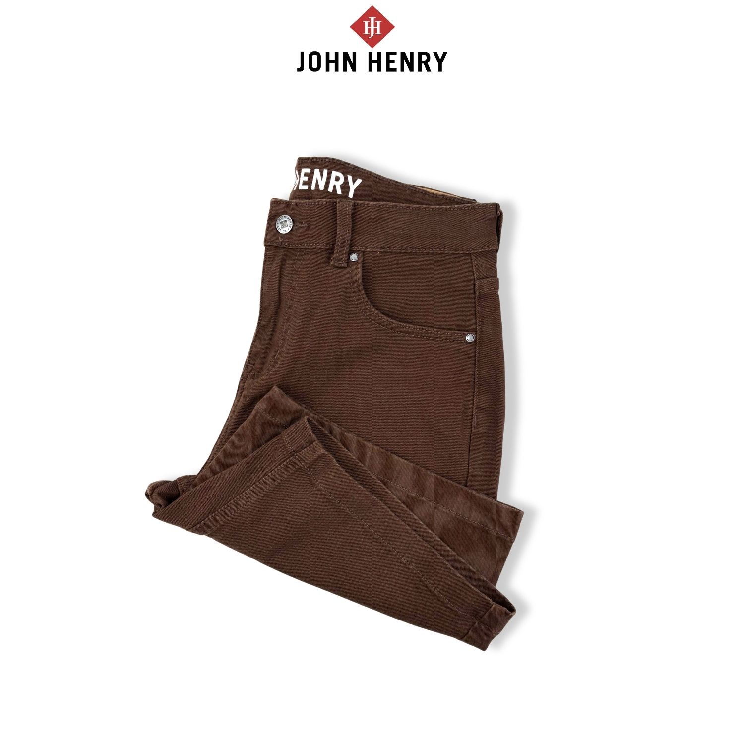 Quần Short Jean Nam John Henry Trẻ Trung Năng Động SP25FH33C-AKJN