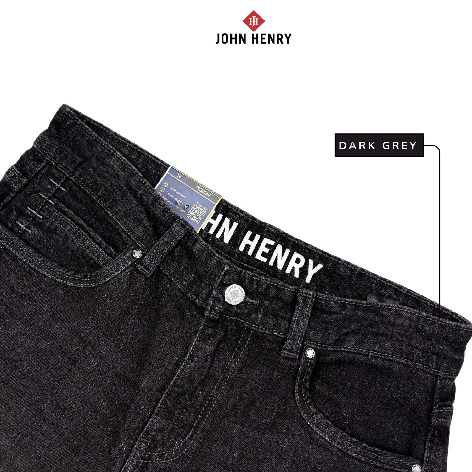 Quần Jeans Nam Form Vừa JN26SS25C-RG
