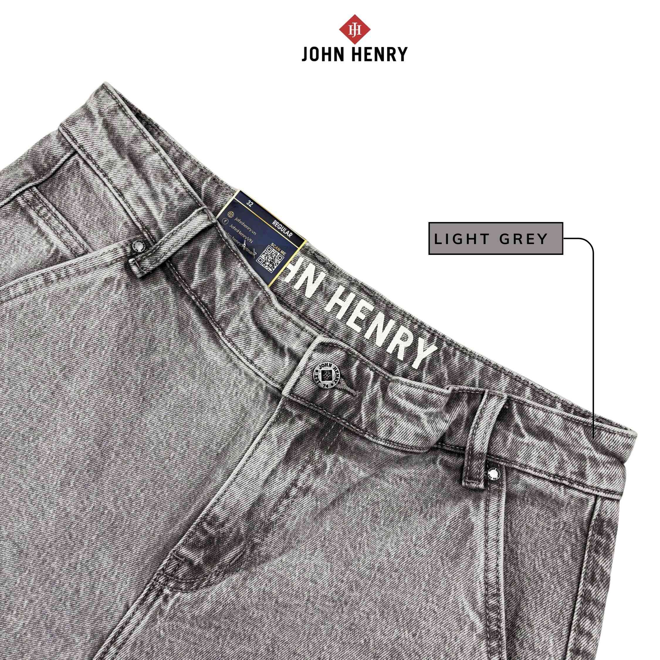 Quần Short Jean Nam John Henry Trẻ Trung Năng Động SP26SS03C-AKJN