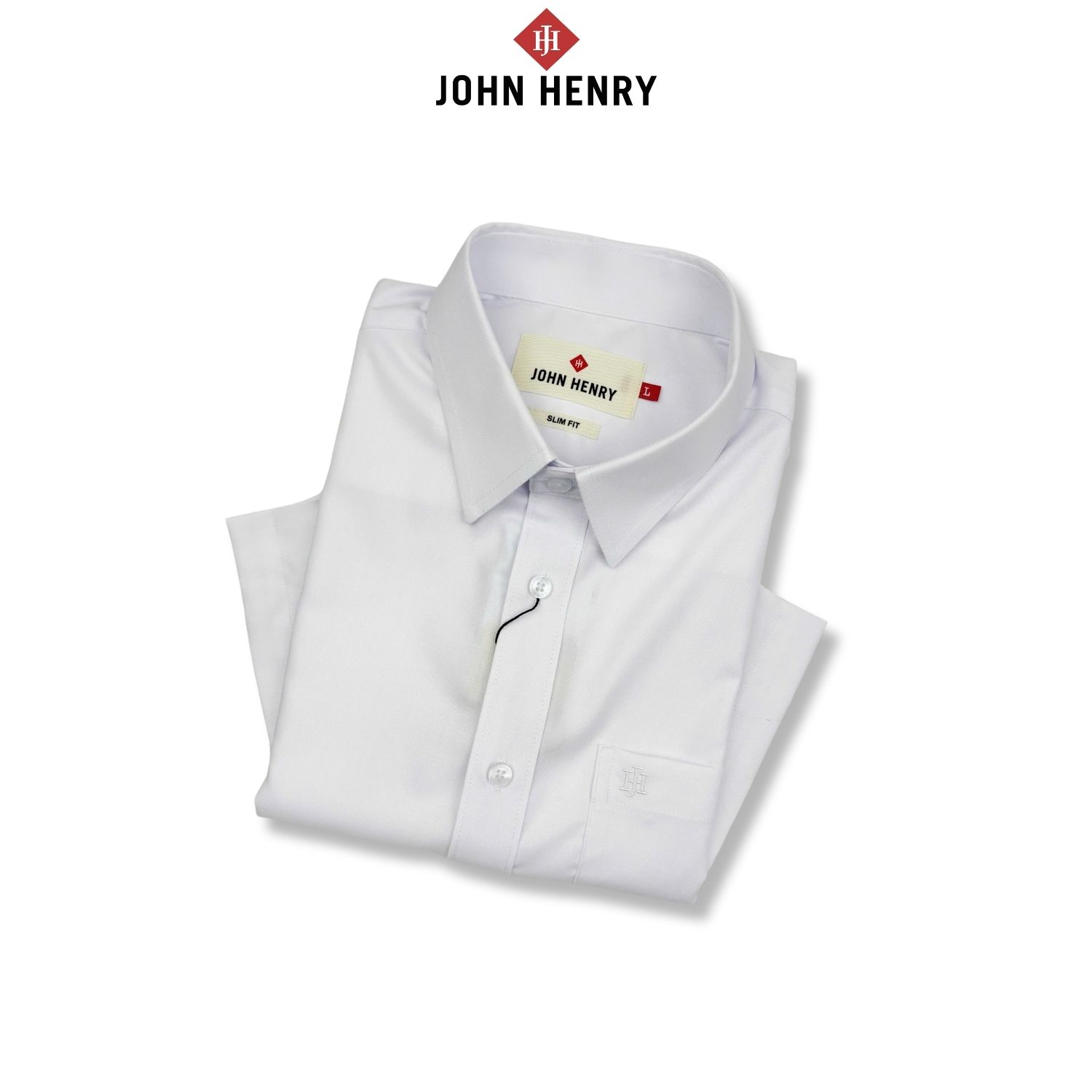 Áo Sơ Mi Nam Tay Ngắn John Henry lịch lãm, thời thượng WS25FH76P-SD