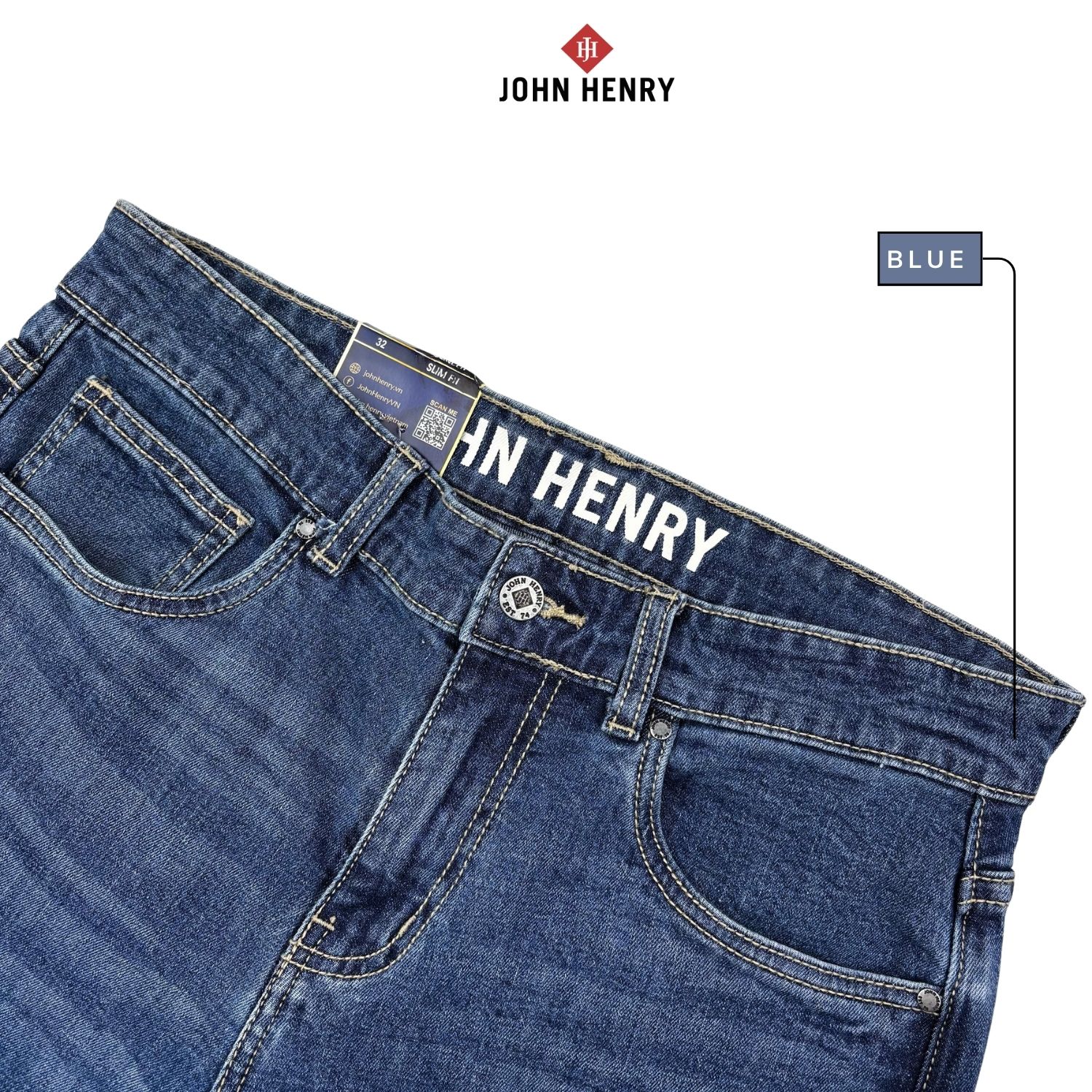Quần Jeans Nam Form Ôm JN26SS14M-SL