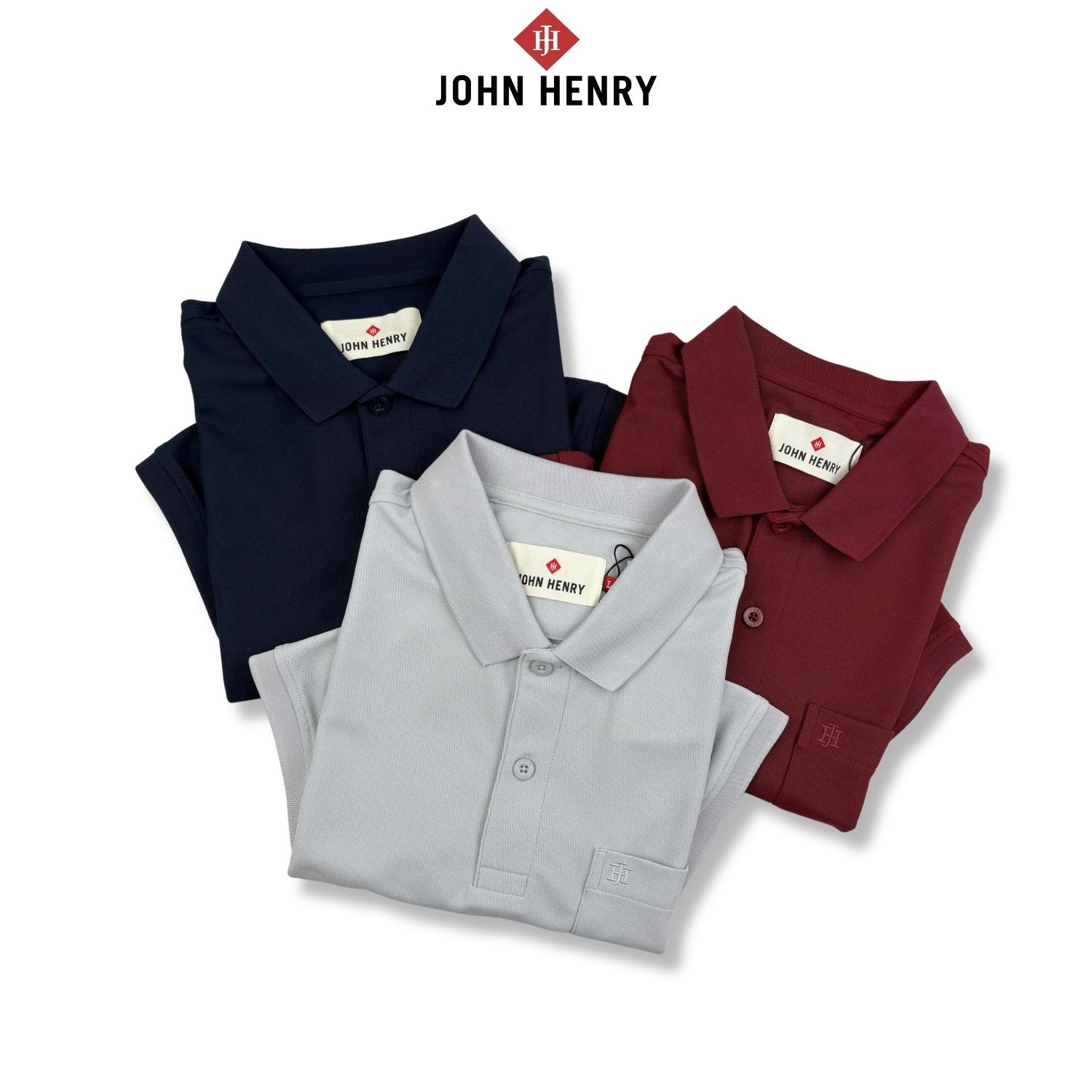 ÁO POLO NAM TAY NGẮN CHUẨN FORM, CÓ TÚI KS26SS04C-CLWK