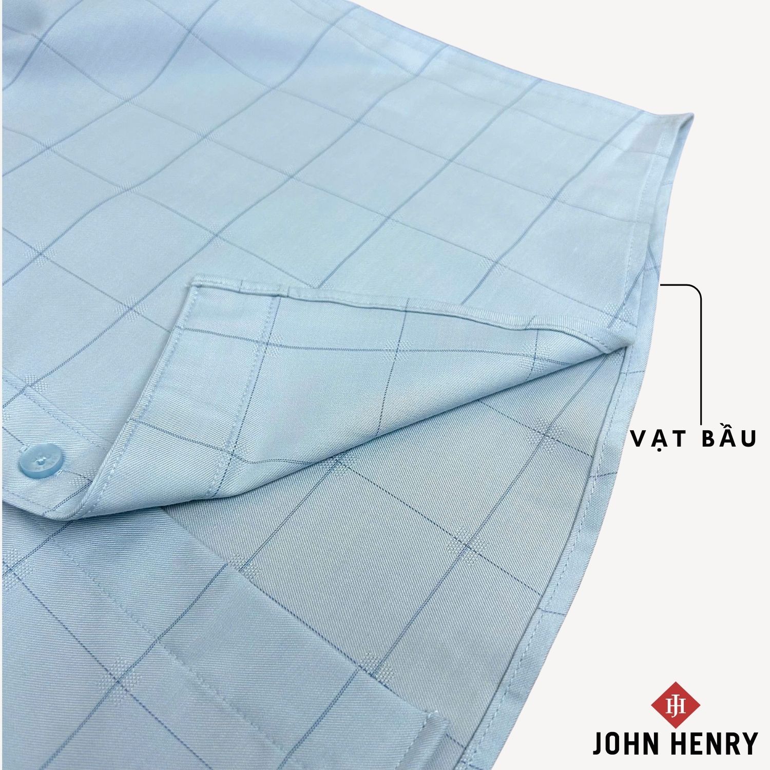Áo Sơ Mi Nam Tay Ngắn John Henry họa tiết WS25SS30P-SD