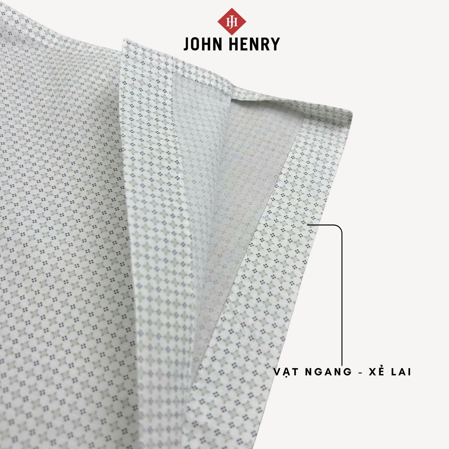 Áo Sơ Mi Nam Ngắn Tay John Henry Form Vừa WS25SS49P-CF
