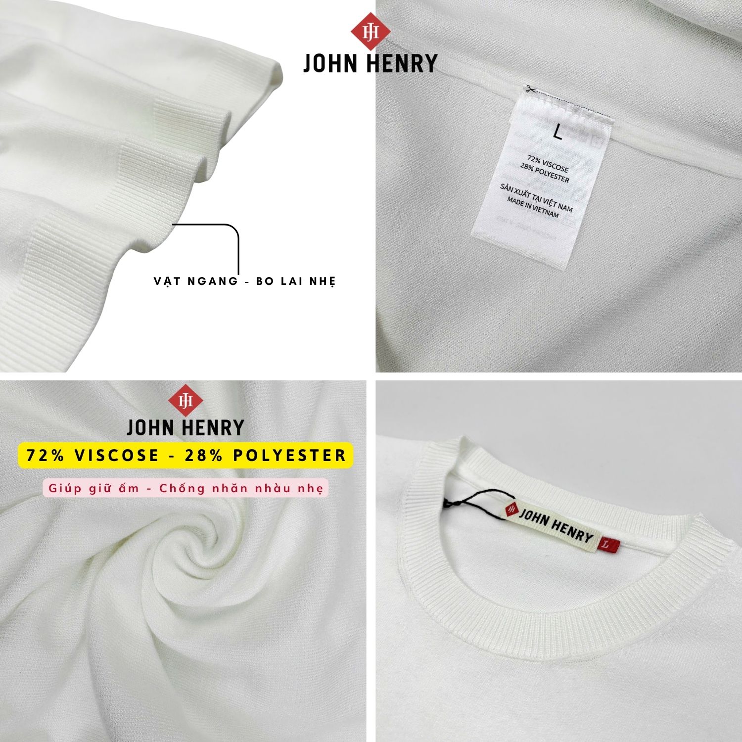 Áo Len Nam Cổ Tròn Tay Ngắn SW25FH09P-SA