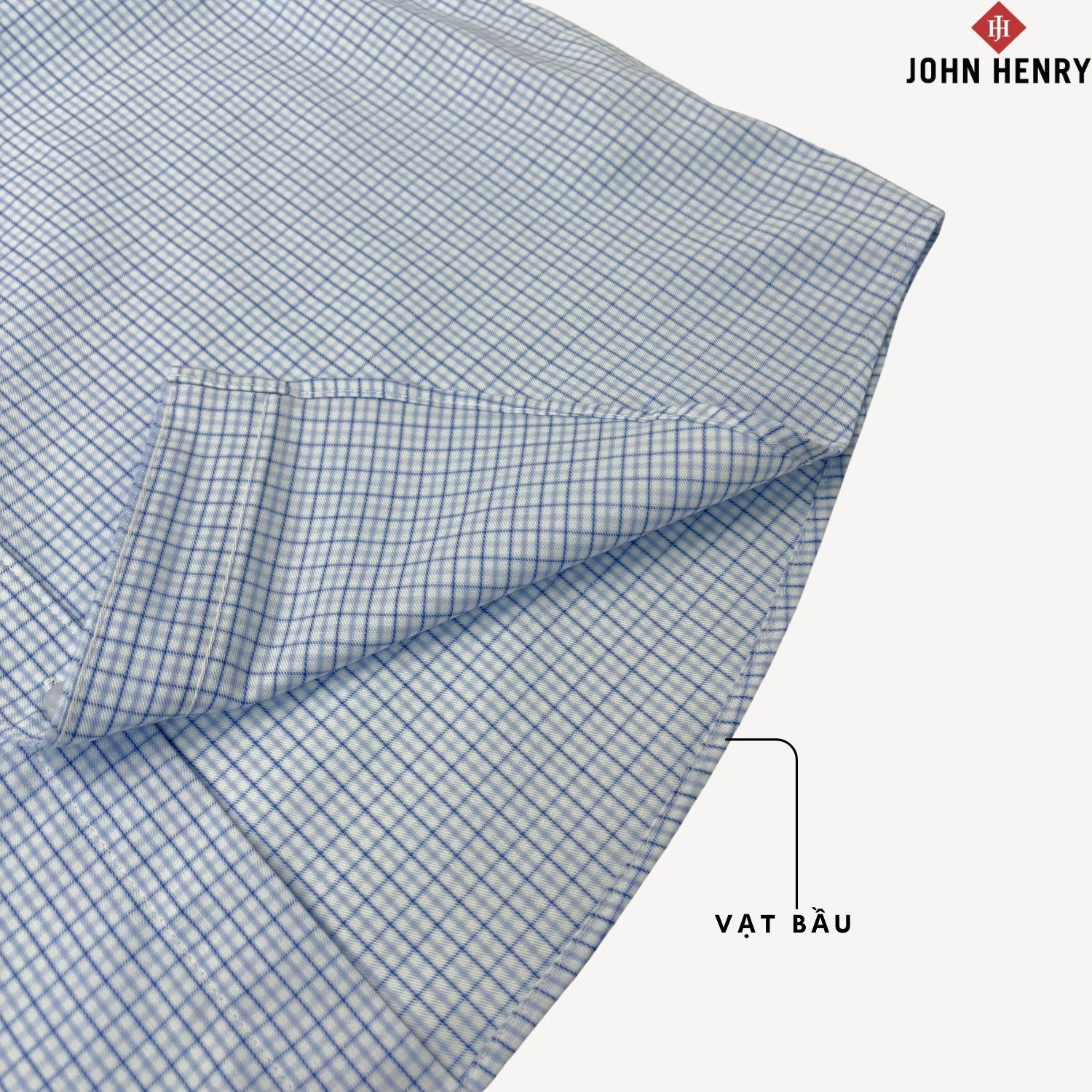 Áo Sơ Mi Nam Tay Ngắn John Henry Caro WS25SS61T-LD