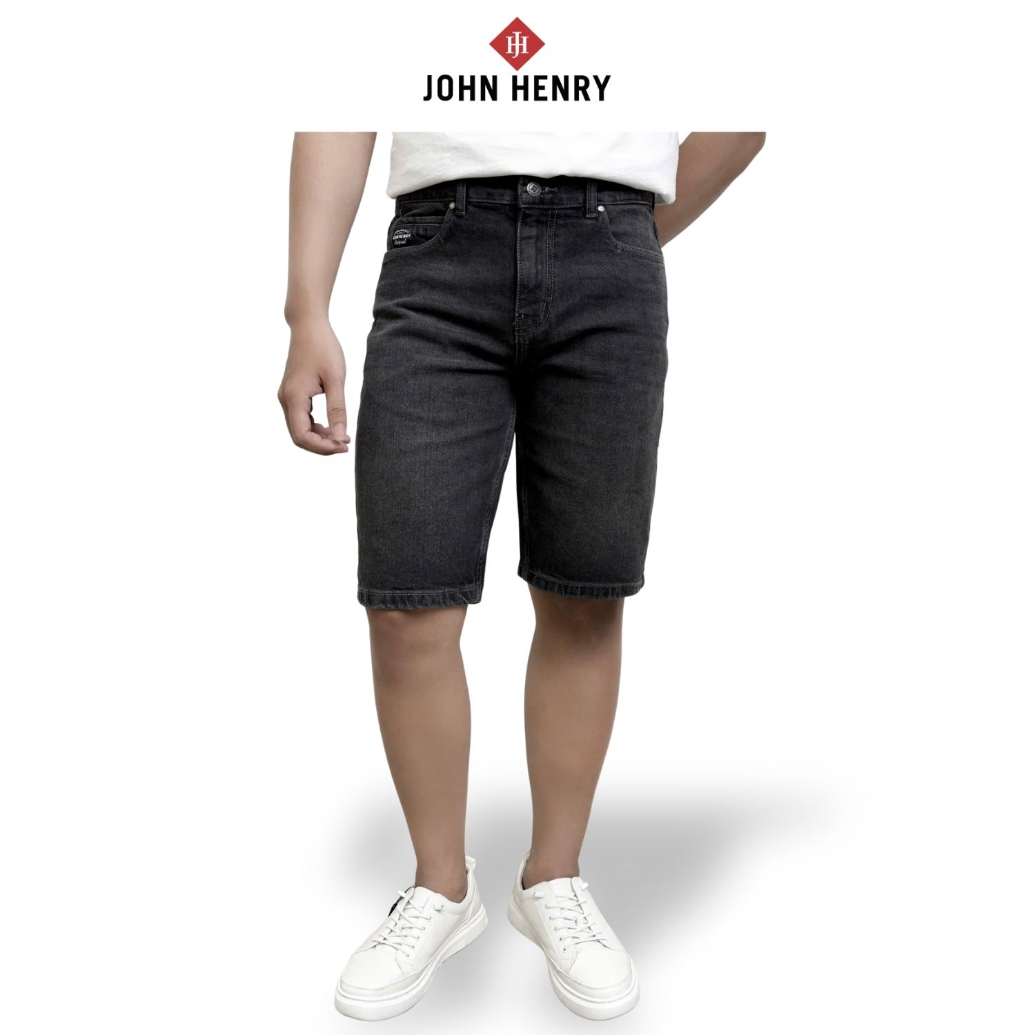 Quần Short Jean Nam John Henry Trẻ Trung Năng Động SP25FH29C-JN