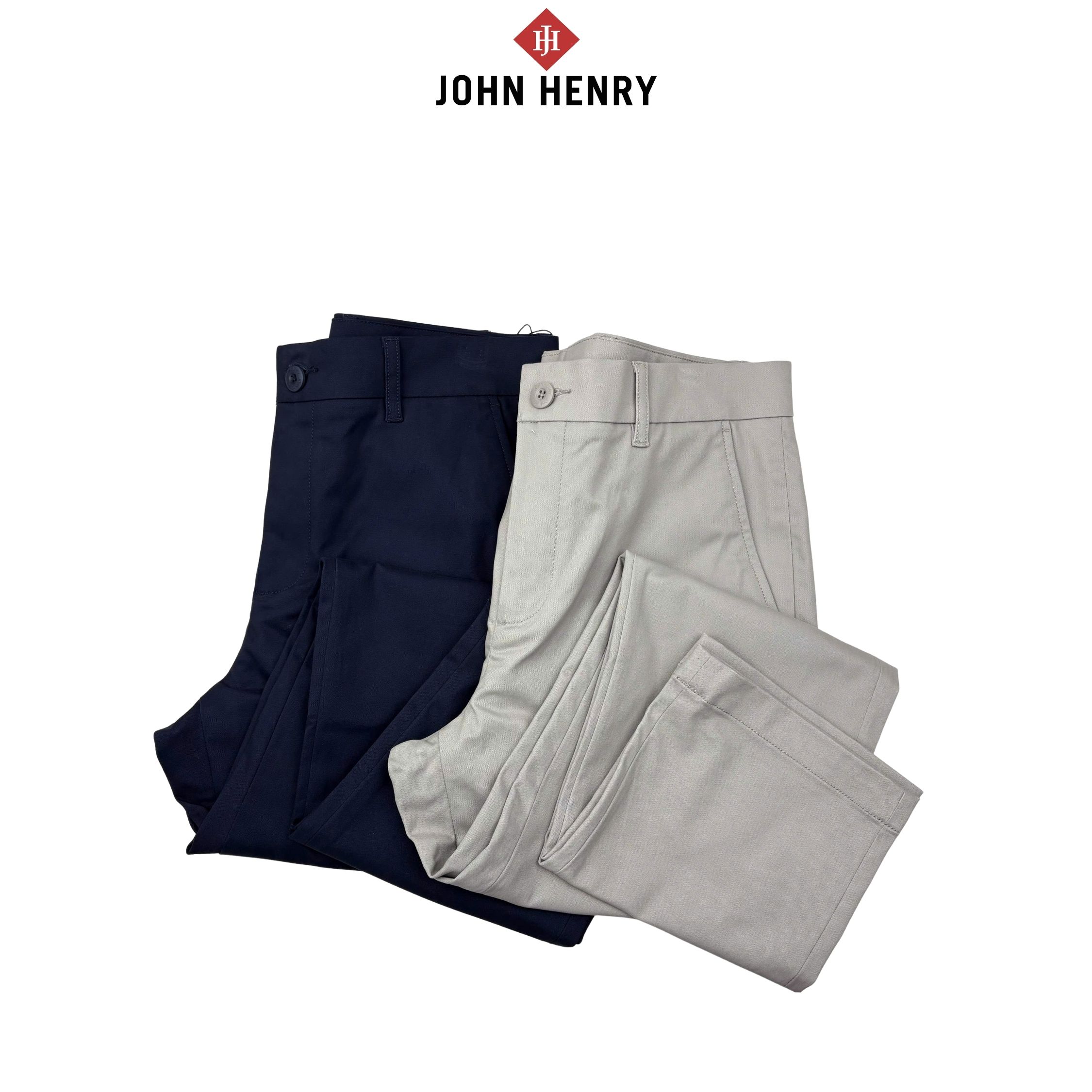 Quần Kaki Nam John Henry KP26SS03P-NMSL - Slim Fit - Form Ôm