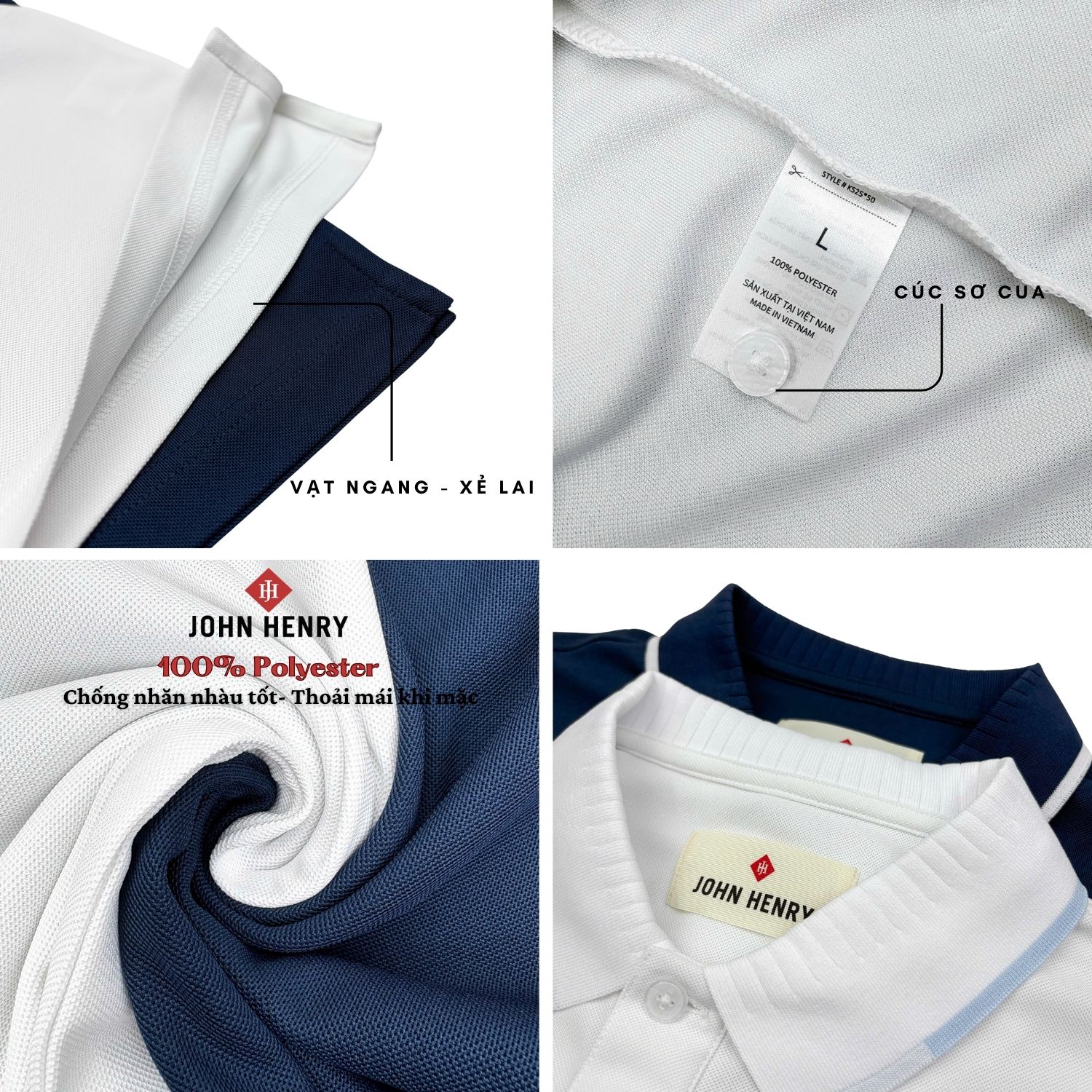 Áo Polo Nam Form Ôm Tay Ngắn KS25FH50T-SCWK