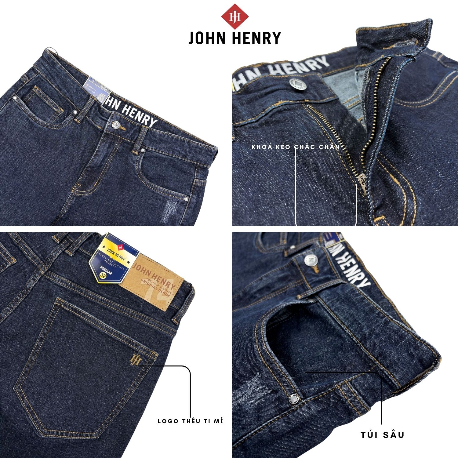 Quần Jeans Nam Form Vừa JN26SS06C-RG