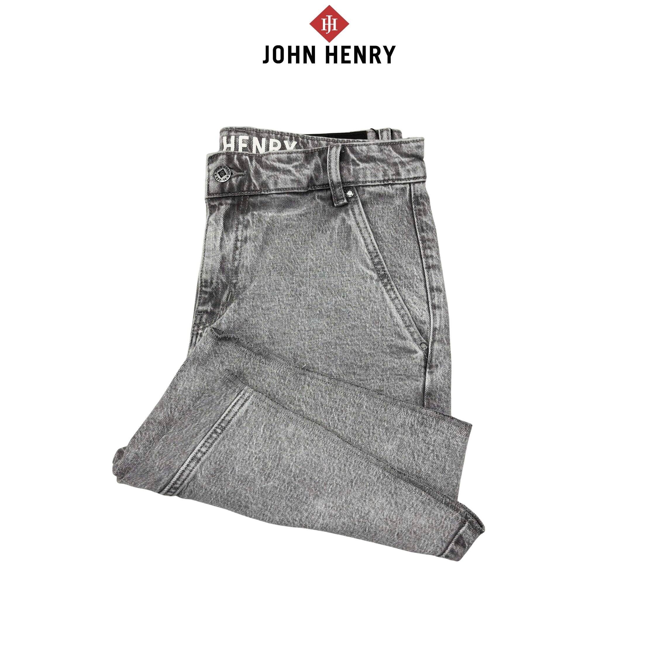 Quần Short Jean Nam John Henry Trẻ Trung Năng Động SP26SS03C-AKJN